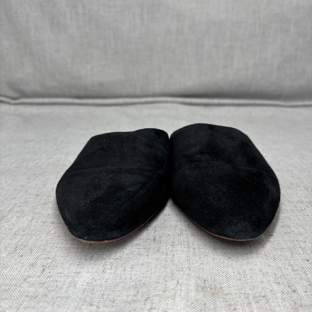 Madewell Remi Mule Black Suede Leather Pointed Toe Flat Slip On Shoe Women's 9.5 - Picture 5 of 9